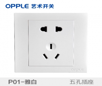 欧普照明opple艺术开关86型P01系列-P011094-五孔
