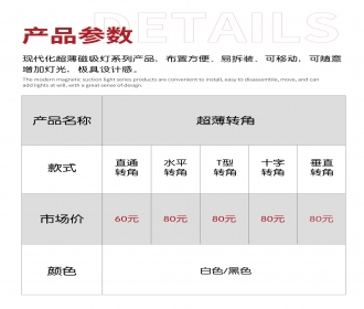 无主灯 超薄轨道转角